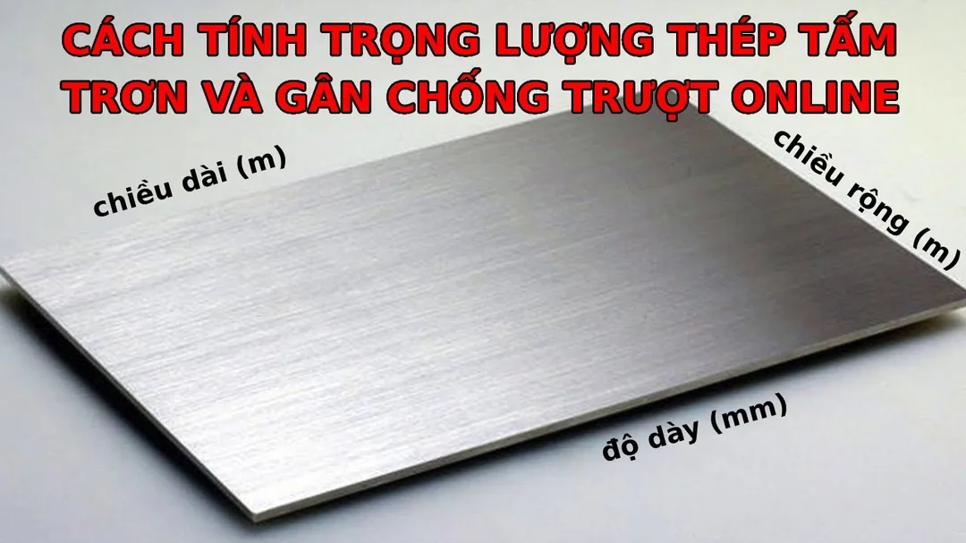 cách tính trọng lượng thép tấm gân qua câu hỏi thường gặp