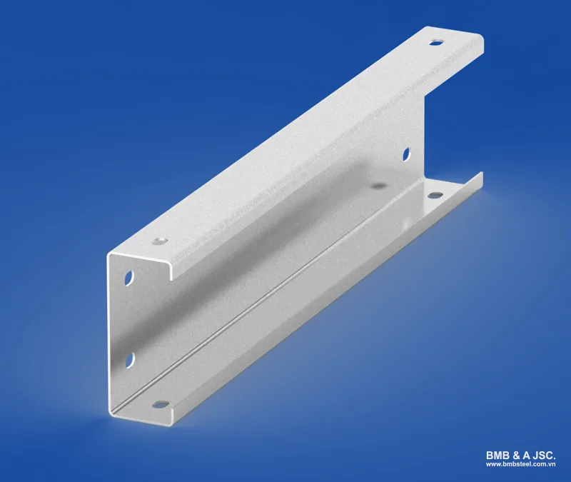 Thép hình C trong bảng quy cách thép hình dùng cho hệ xà gồ và khung phụ