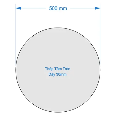 Tính trọng lượng thép tấm tròn theo đường kính và độ dày